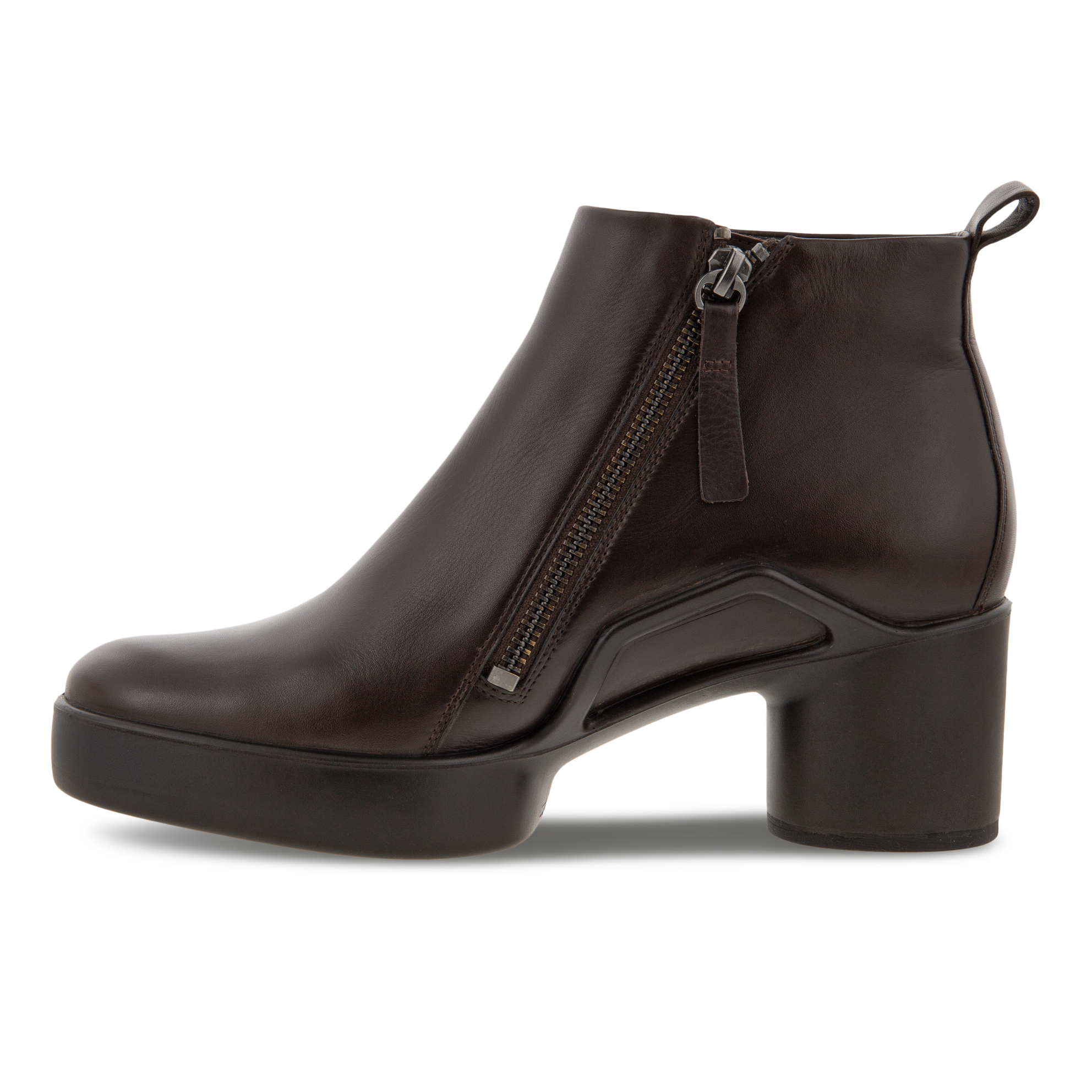 ECCO Women's Shape Sculpted Motion 35 MM Ankle Boots - Brown - Inside