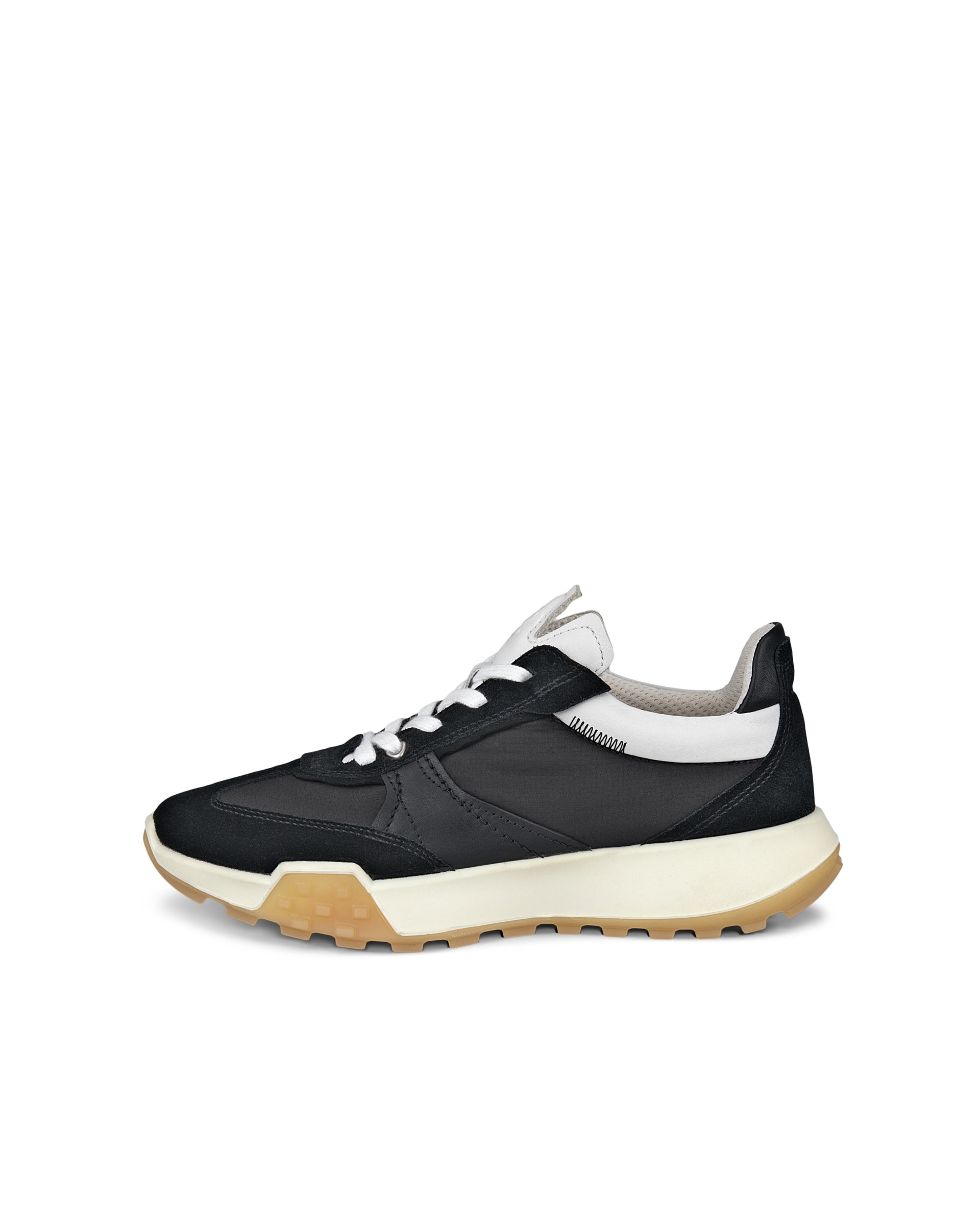 Zapatillas de piel ECCO® Retro Sneaker para mujer - Negro - Outside