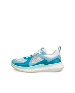 Women's ECCO® Biom 2.2 Leather Sneaker - Blue - Outside