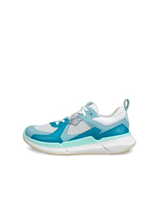 Women's ECCO® Biom 2.2 Leather Sneaker - Blue - Outside