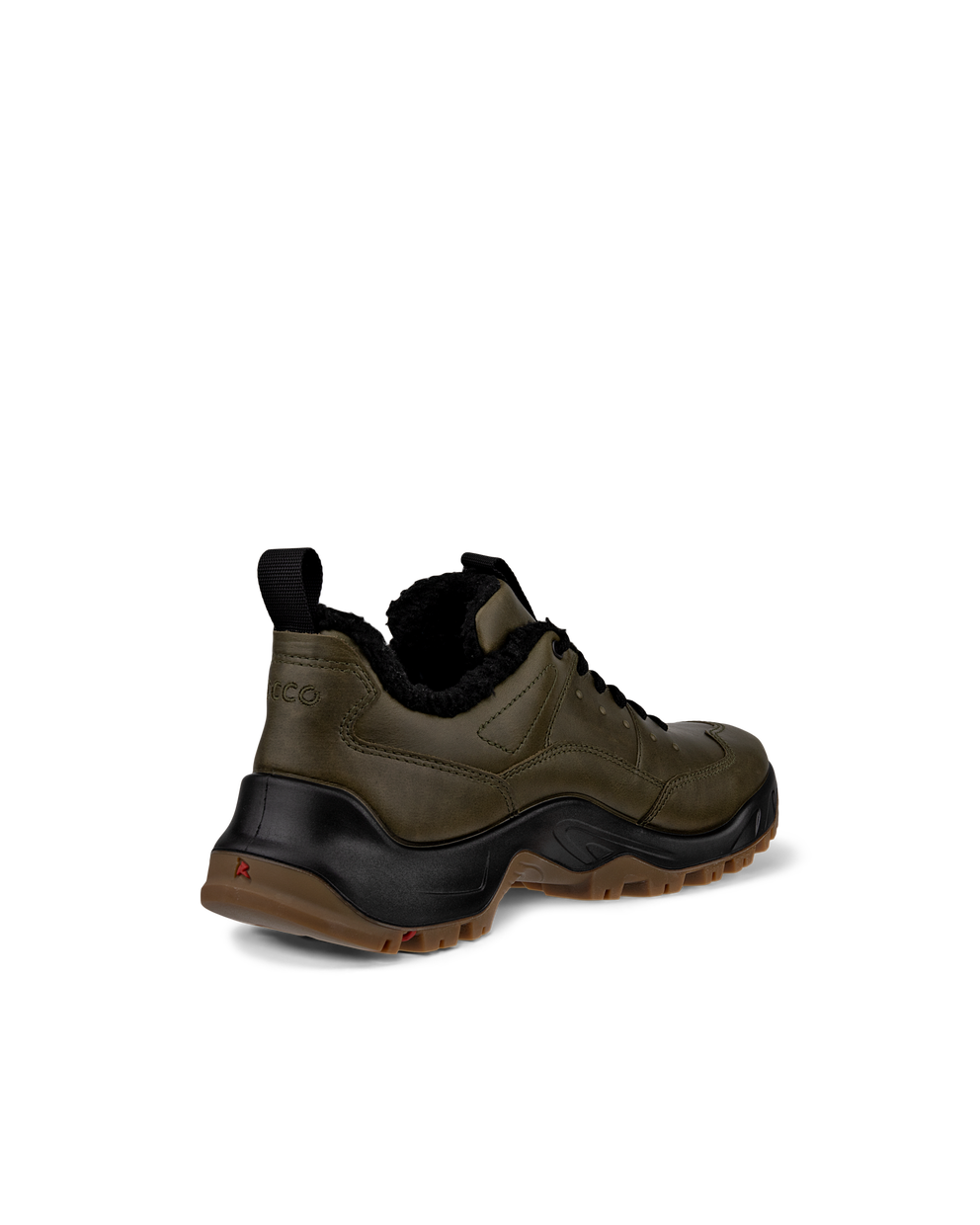 Zapatos impermeable de piel ECCO® Offroad para hombre - Verde - Back