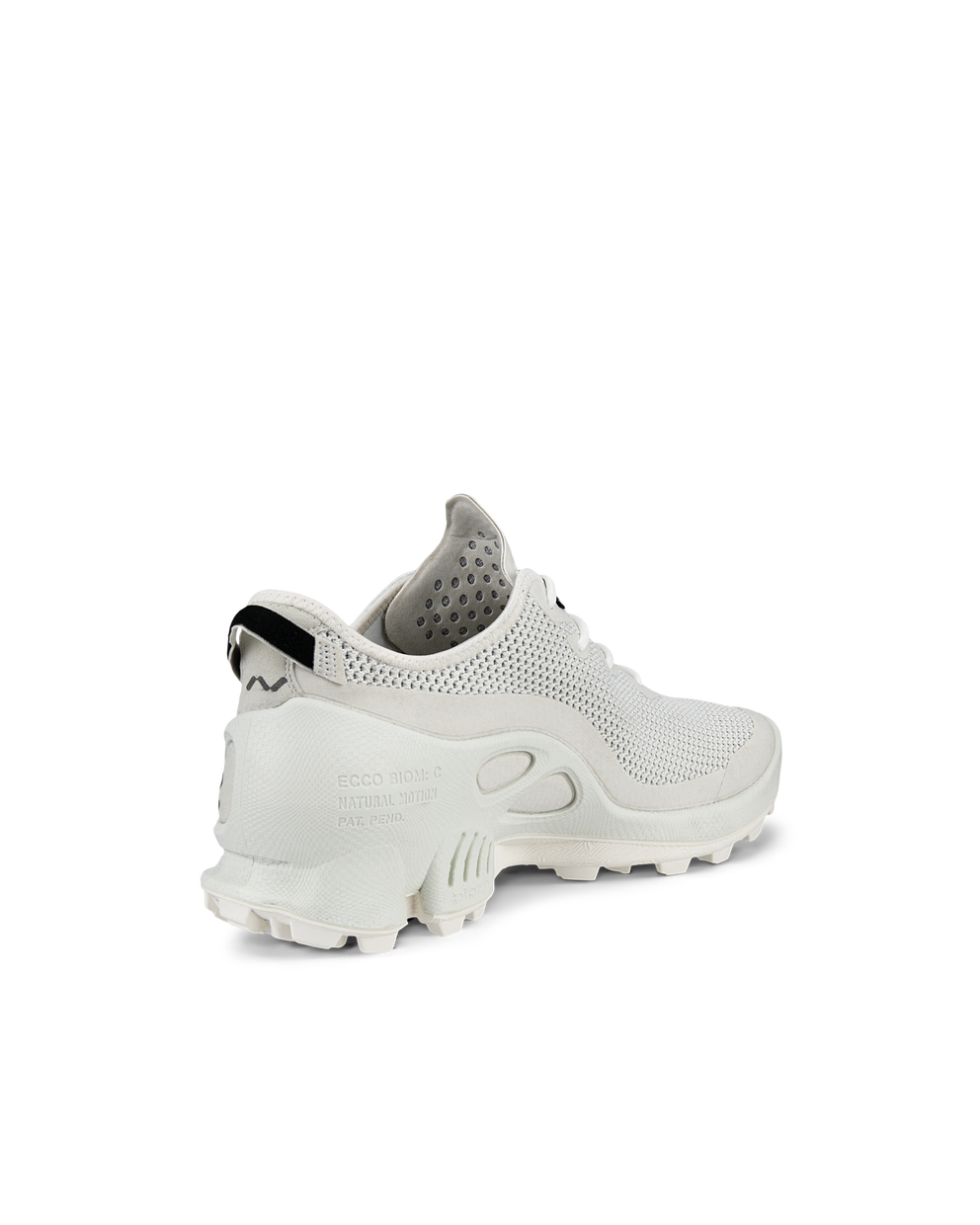 ECCO® Biom Knitted C-Trail baskets en toile pour homme - Blanc - Back