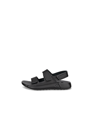 Sandalias con dos tiras de piel ECCO® Cozmo para niño/a - Negro - Outside