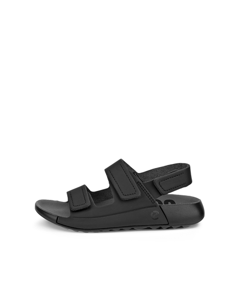 Sandalias con dos tiras de piel ECCO® Cozmo para niño/a - Negro - Outside
