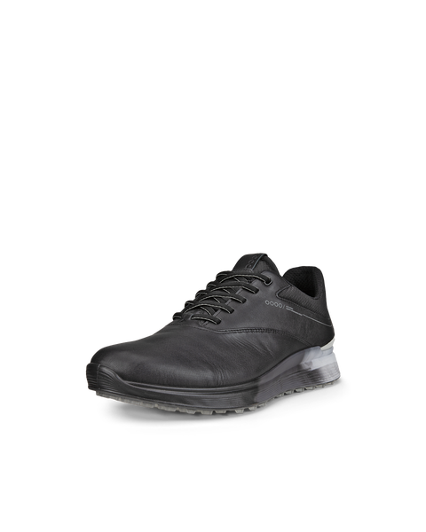 Men's ECCO® Golf S-Three Leather Gore-Tex Shoe | Black
