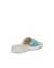 Women's ECCO® Flowt Leather Slide - Blue - Back