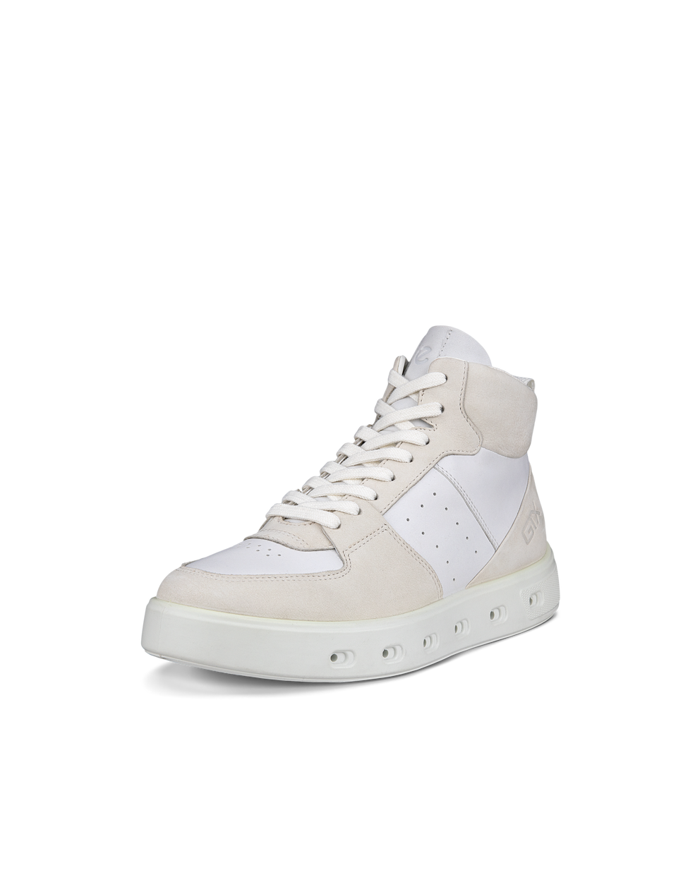 Zapatillas altas de piel ECCO® Street 720 para mujer - Blanco - Main