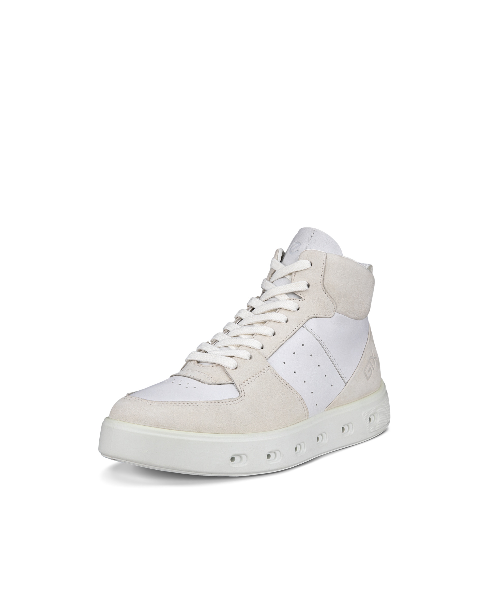 Zapatillas altas de piel ECCO® Street 720 para mujer - Blanco - Main