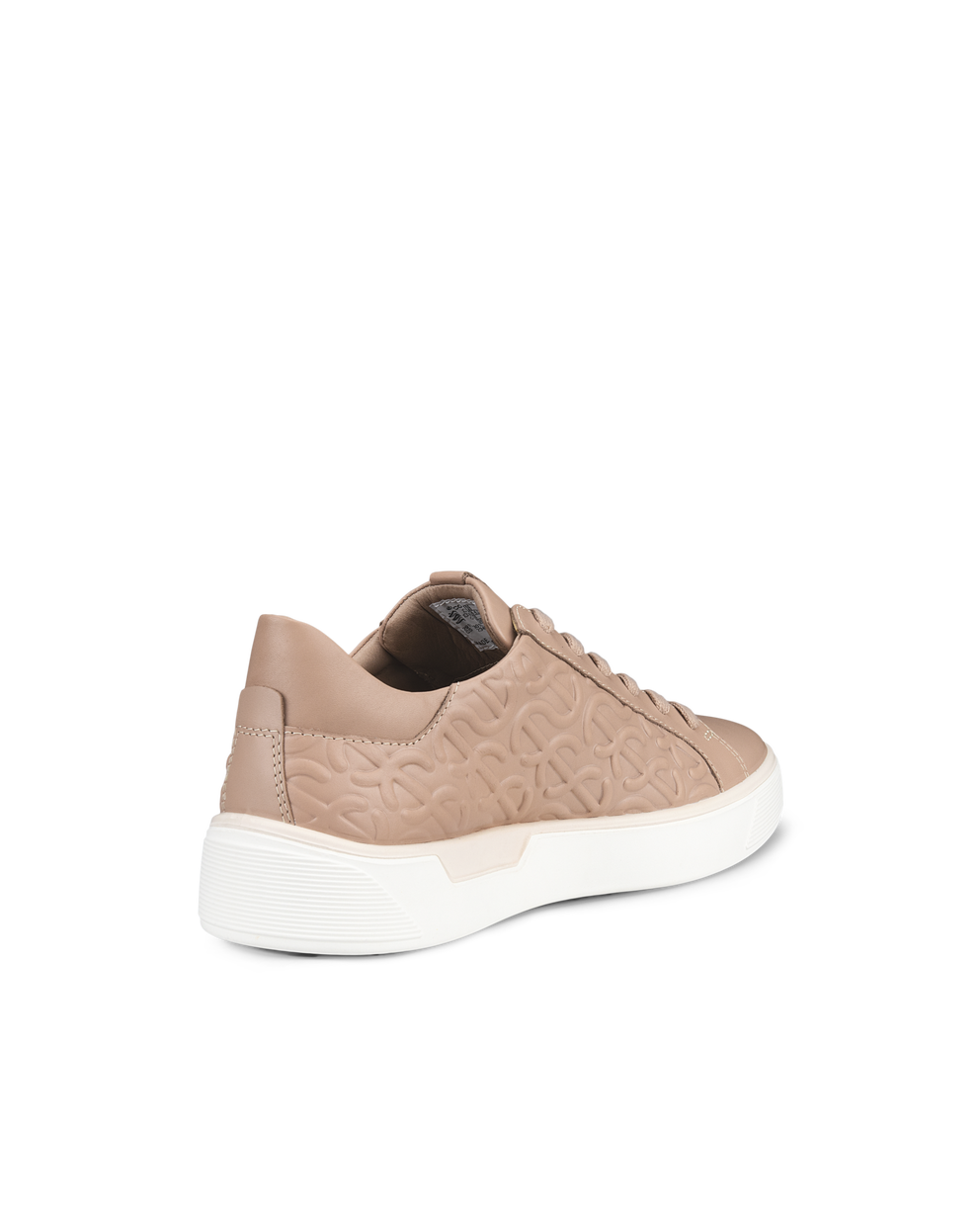 ECCO® Street Tray Wave baskets en cuir pour femme - Beige - Back