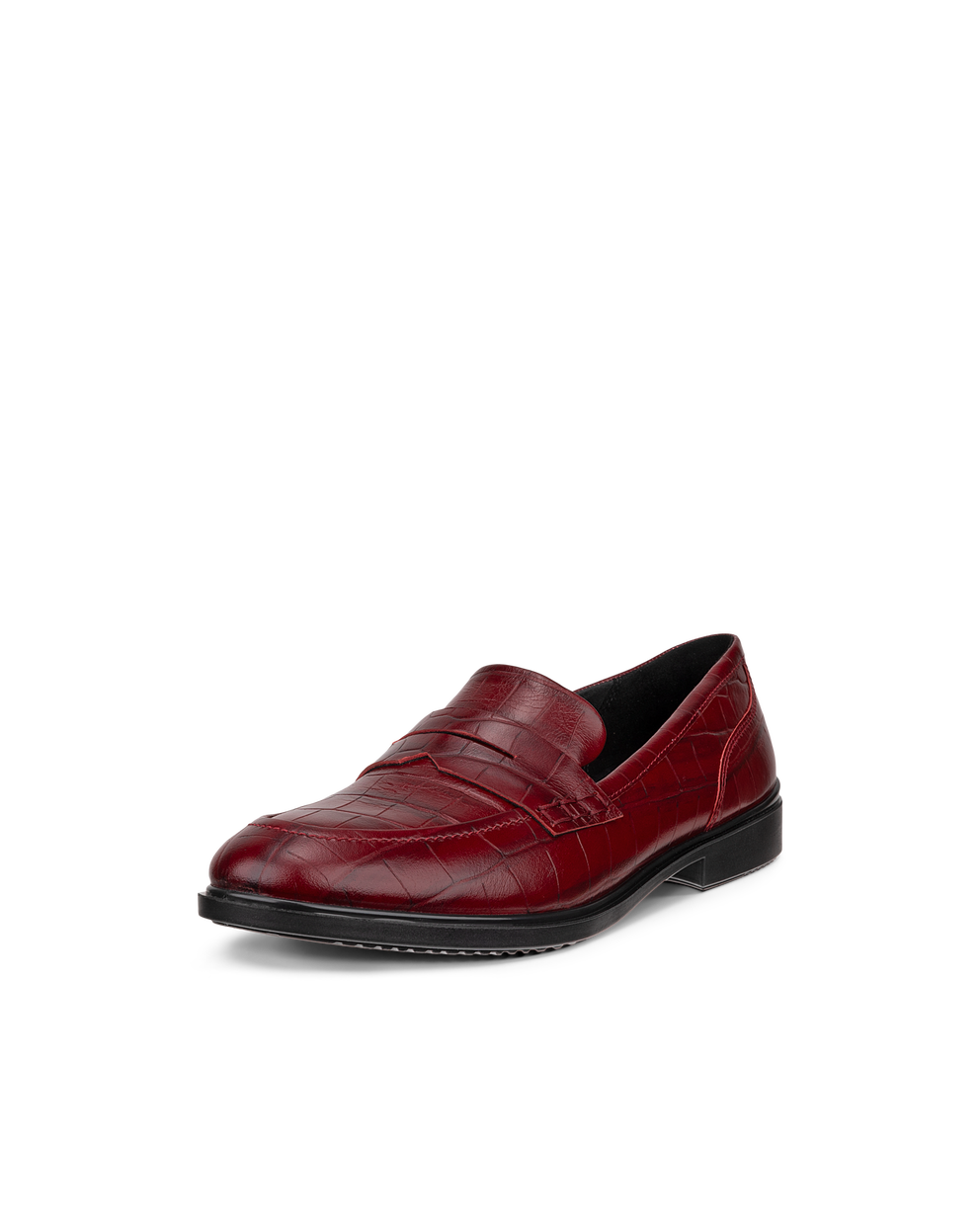 Women's ECCO® Dress Classic 15 Leather Loafer - Red - Main