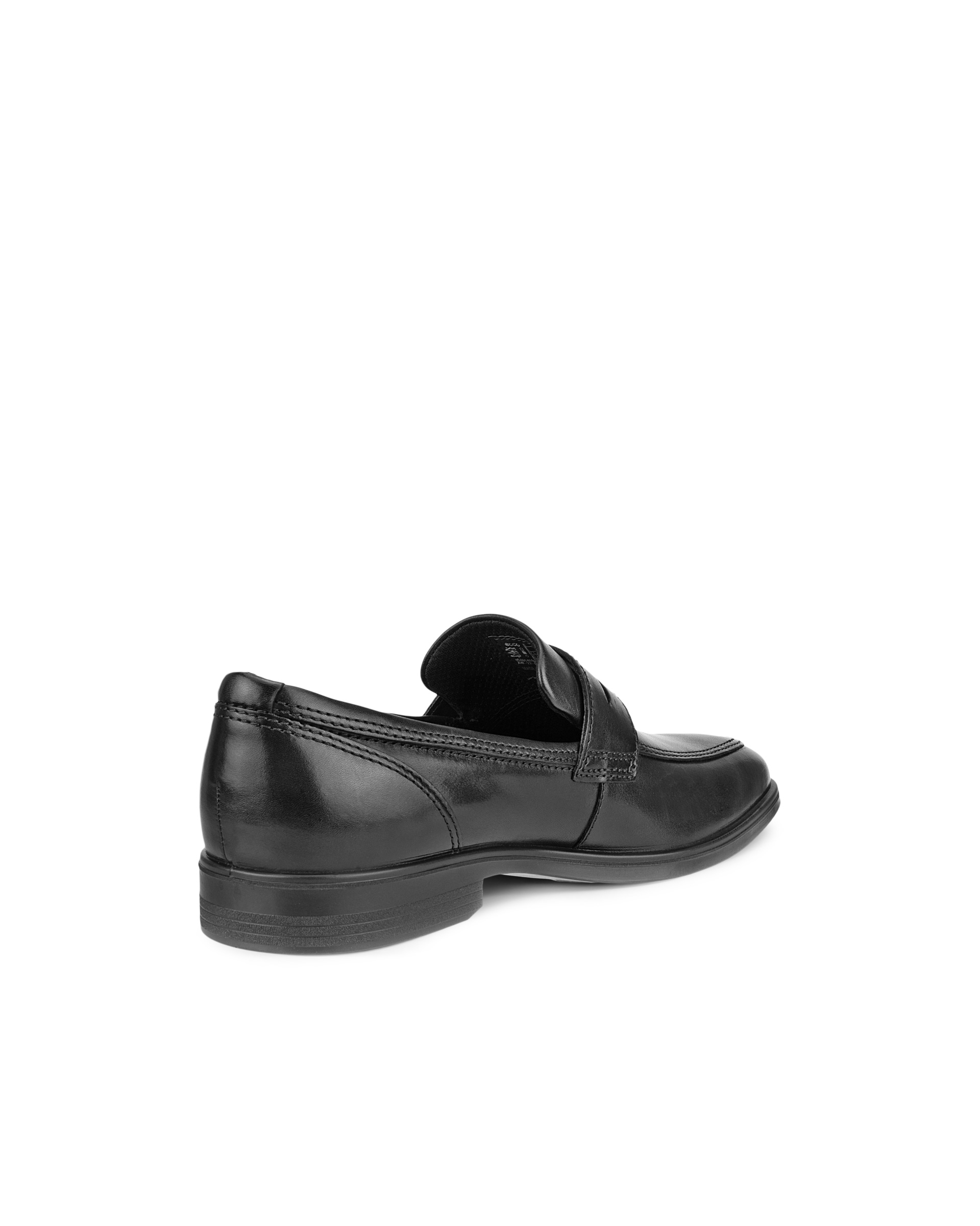 Men's ECCO® Queenstown Leather Loafer - Black - Back