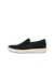 Men's ECCO® Soft 7 Nubuck Sneaker - Black - Outside