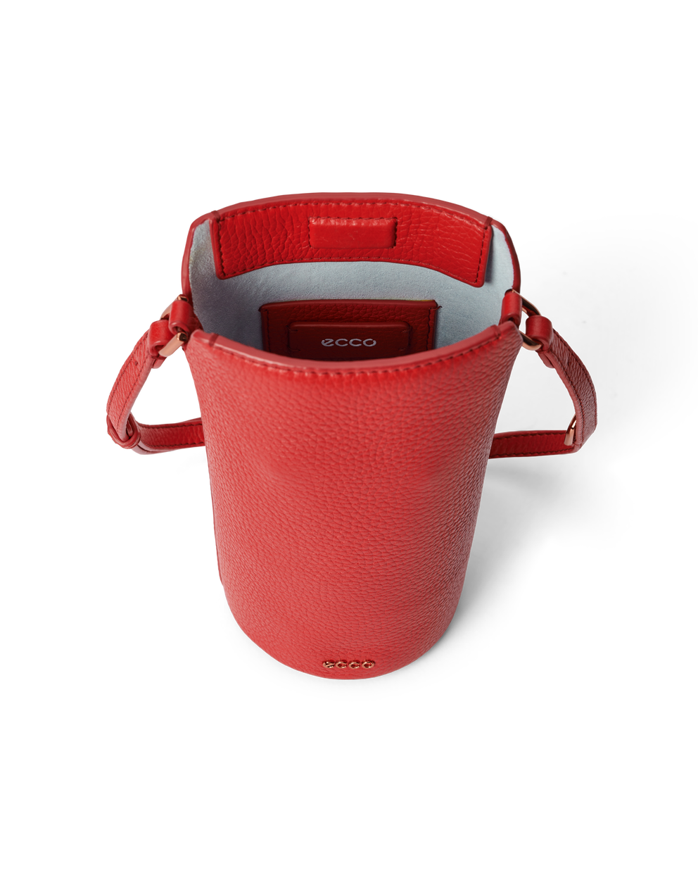 Bolso bandolera de piel ECCO® Pot - Rojo - Inside