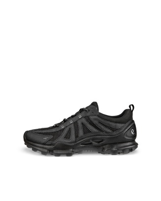 Men's ECCO® Biom C-Trail Textile Outdoor Sneaker - Black - Outside