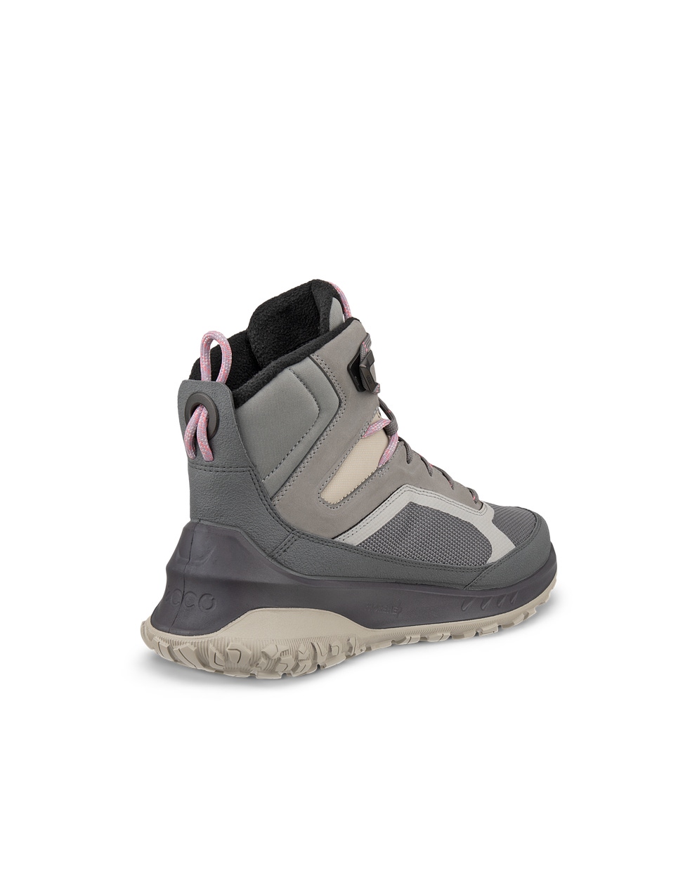 Botas de montaña impermeable de nobuk ECCO® ULT-TRN para mujer - Gris - Back