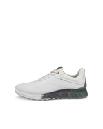 Men's ECCO® Golf S-Three Leather Waterproof Shoe - White - Outside