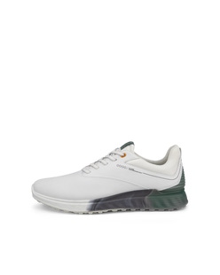 Men's ECCO® Golf S-Three Leather Gore-Tex Shoe - White - Outside