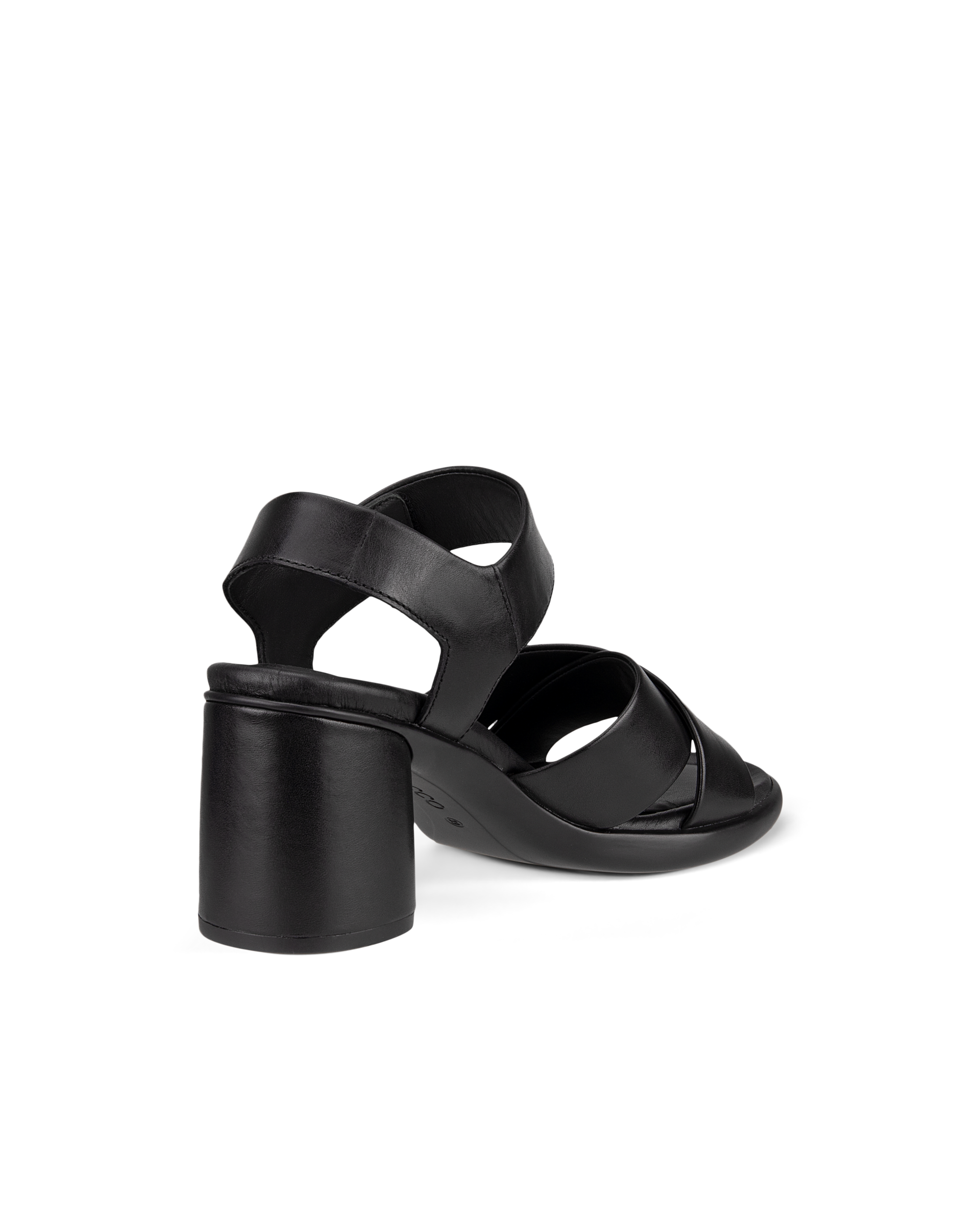 여성용 ECCO® Sculpted Sandal LX 55 가죽 힐 샌들 - Black - Back