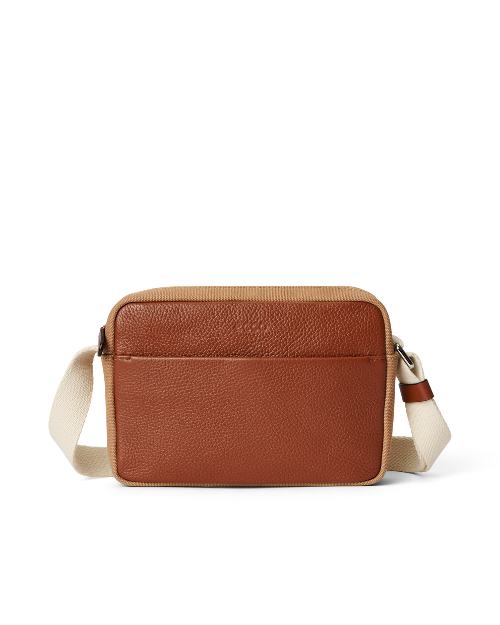 ECCO® East-West Leather Crossbody Bag - Brown - Main