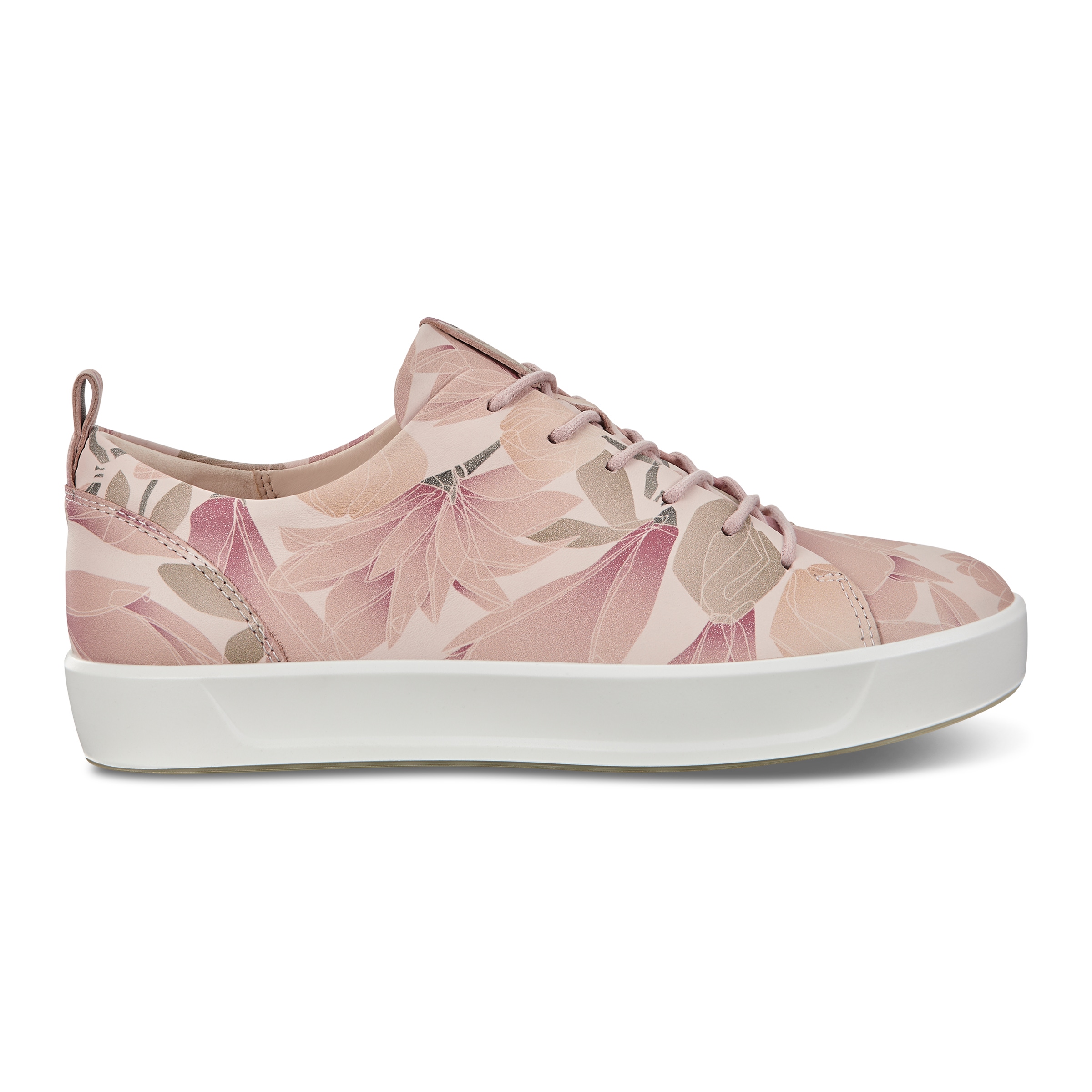 ECCO Womens Soft 8 Sneaker Lace II - Red - Outside