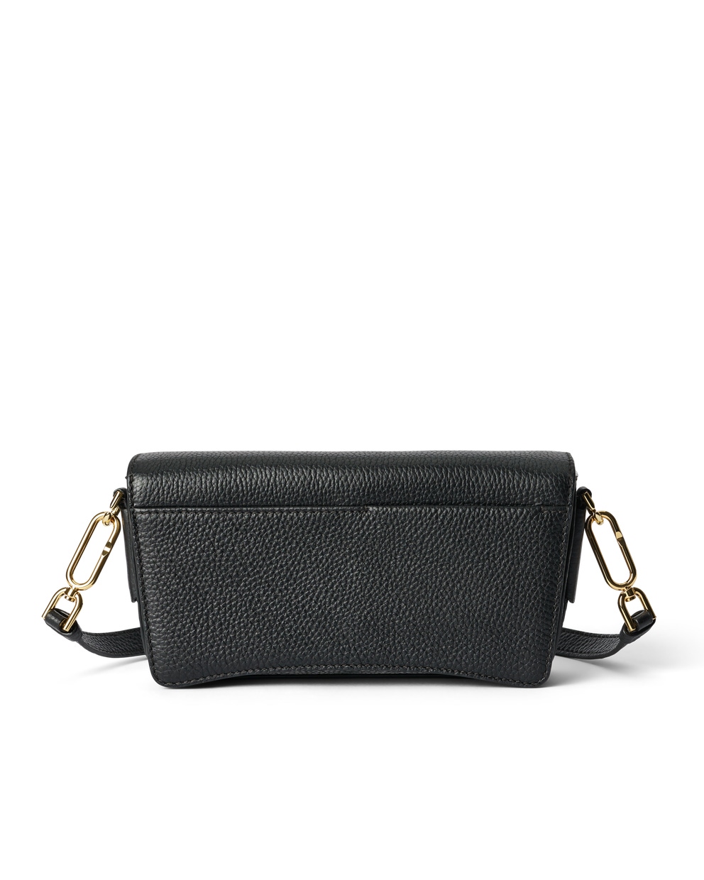 ECCO® Leather Pinch Crossbody Bag - Black - Back