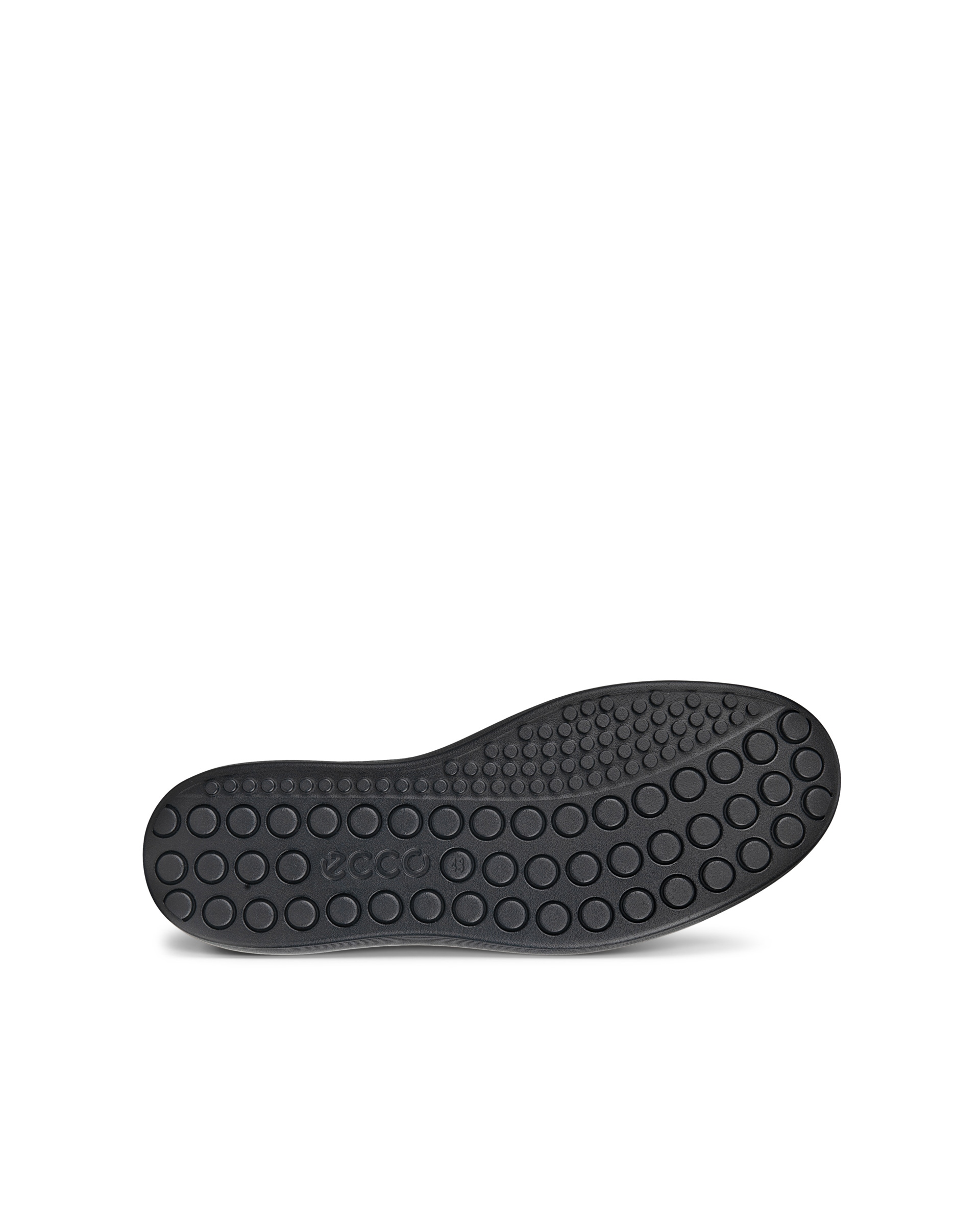 ECCO Soft 60 メンズ レザーハイカットスニーカー - 黒 - Sole
