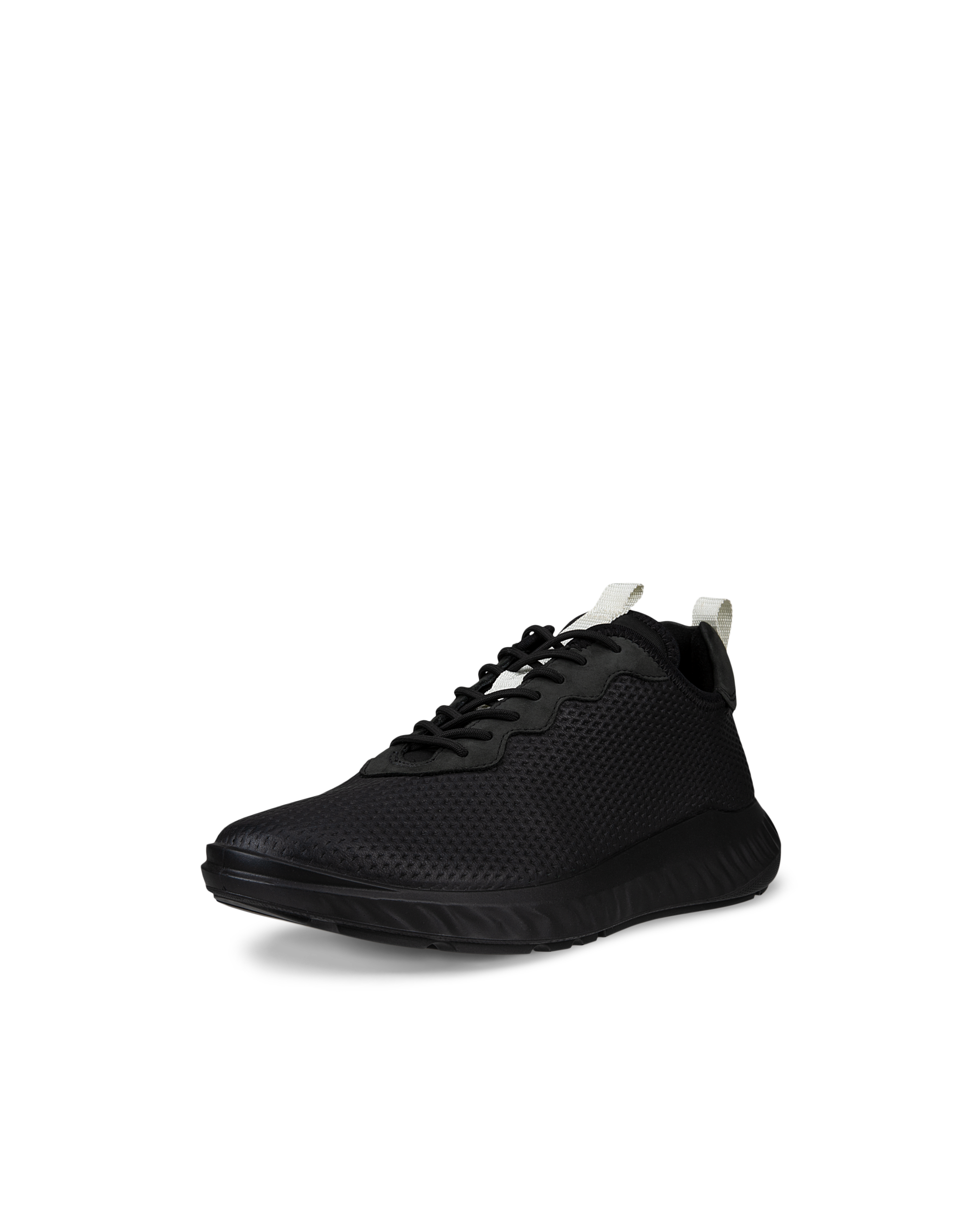 Men's ECCO® ATH-1FM Leather Sneaker - Black - Main