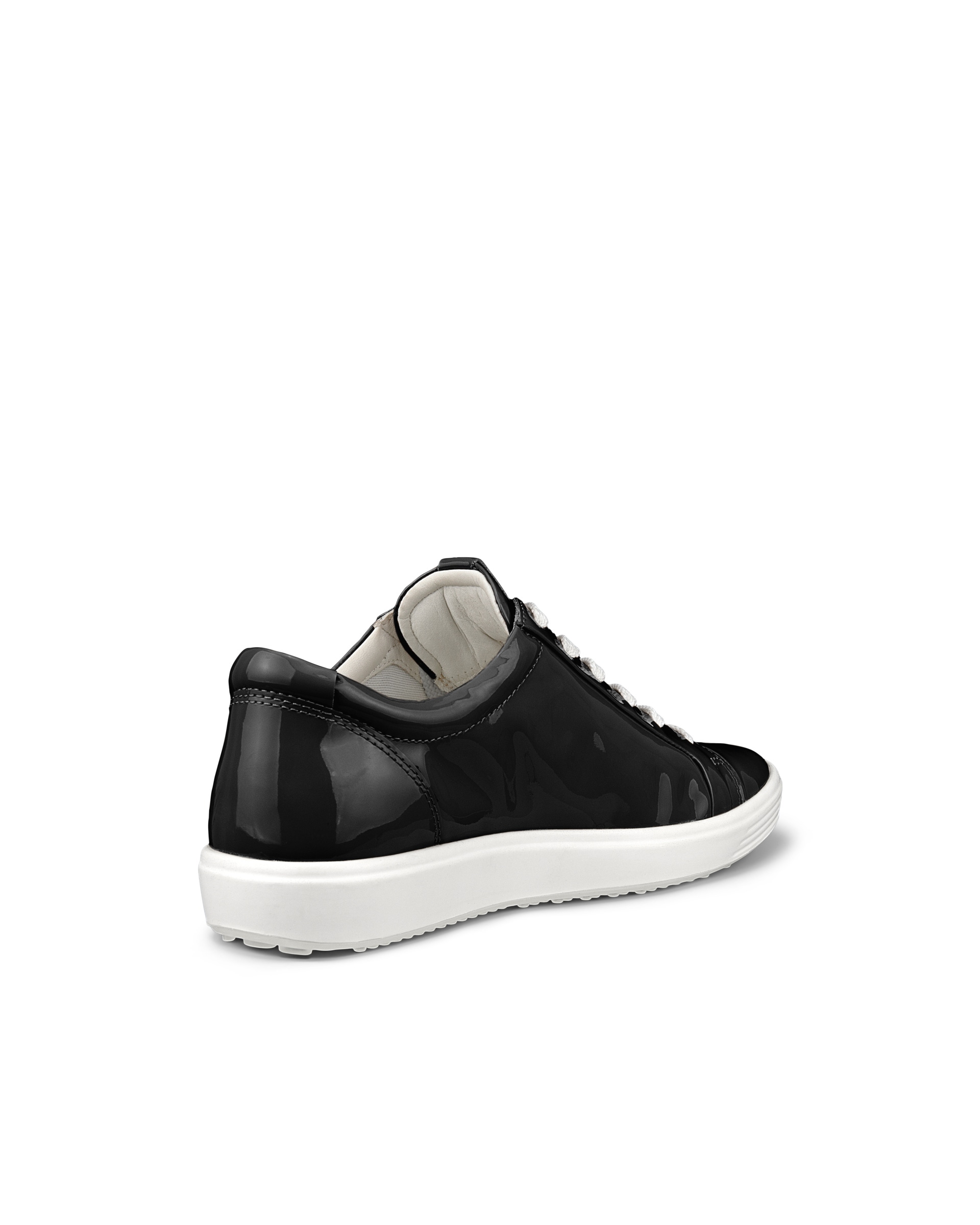 Women's ECCO® Soft 7 Leather Sneaker - Black - Back