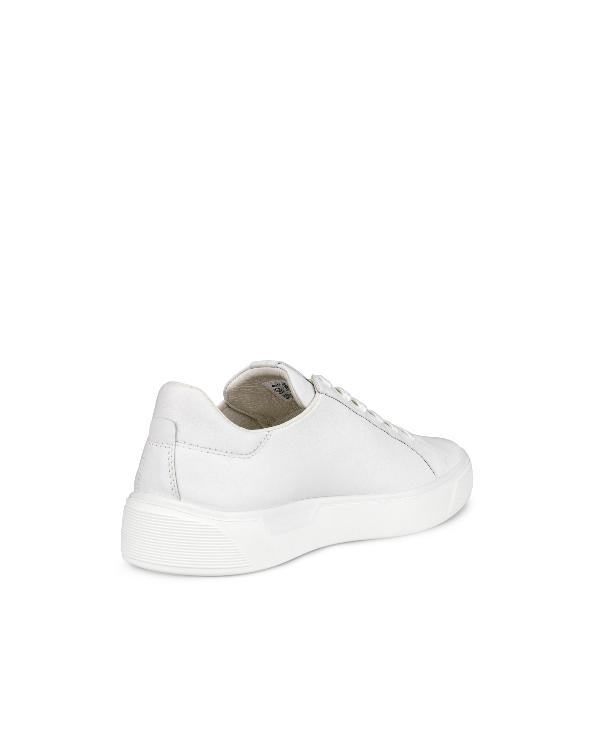 ECCO® Street Tray baskets en cuir pour femme - Blanc - Back