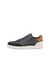 Men's ECCO® Street Lite Leather Sneaker - Black - Outside