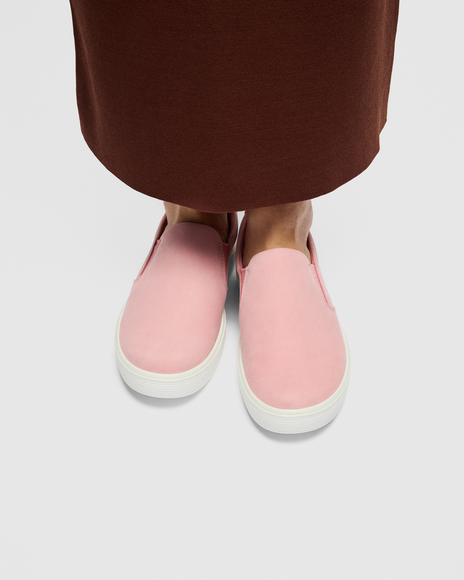 Dámské nubukové tenisky ECCO® Soft 60 - Růžová - Lifestyle image-1