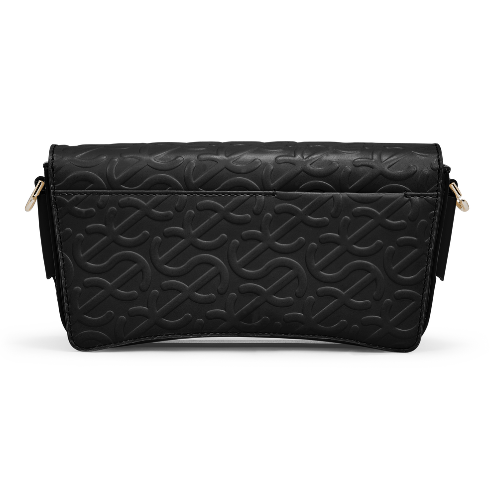 ECCO® Wave sac bandoulière en cuir - Noir - Back