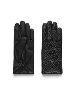 ECCO Womens Quilted Gloves - Black - Main