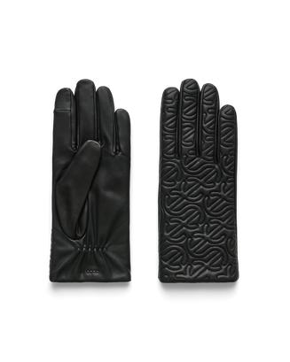 ECCO Womens Quilted Gloves - Black - Main