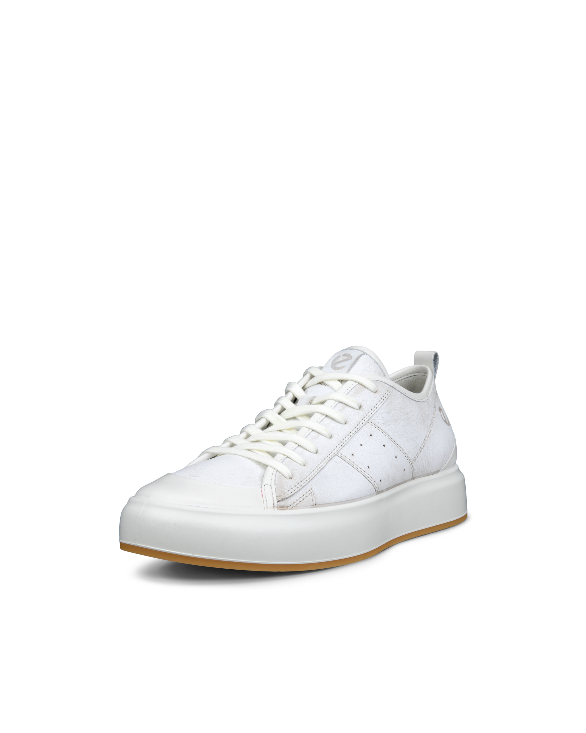 ECCO® Street Ace baskets en cuir pour homme - Gris - Main