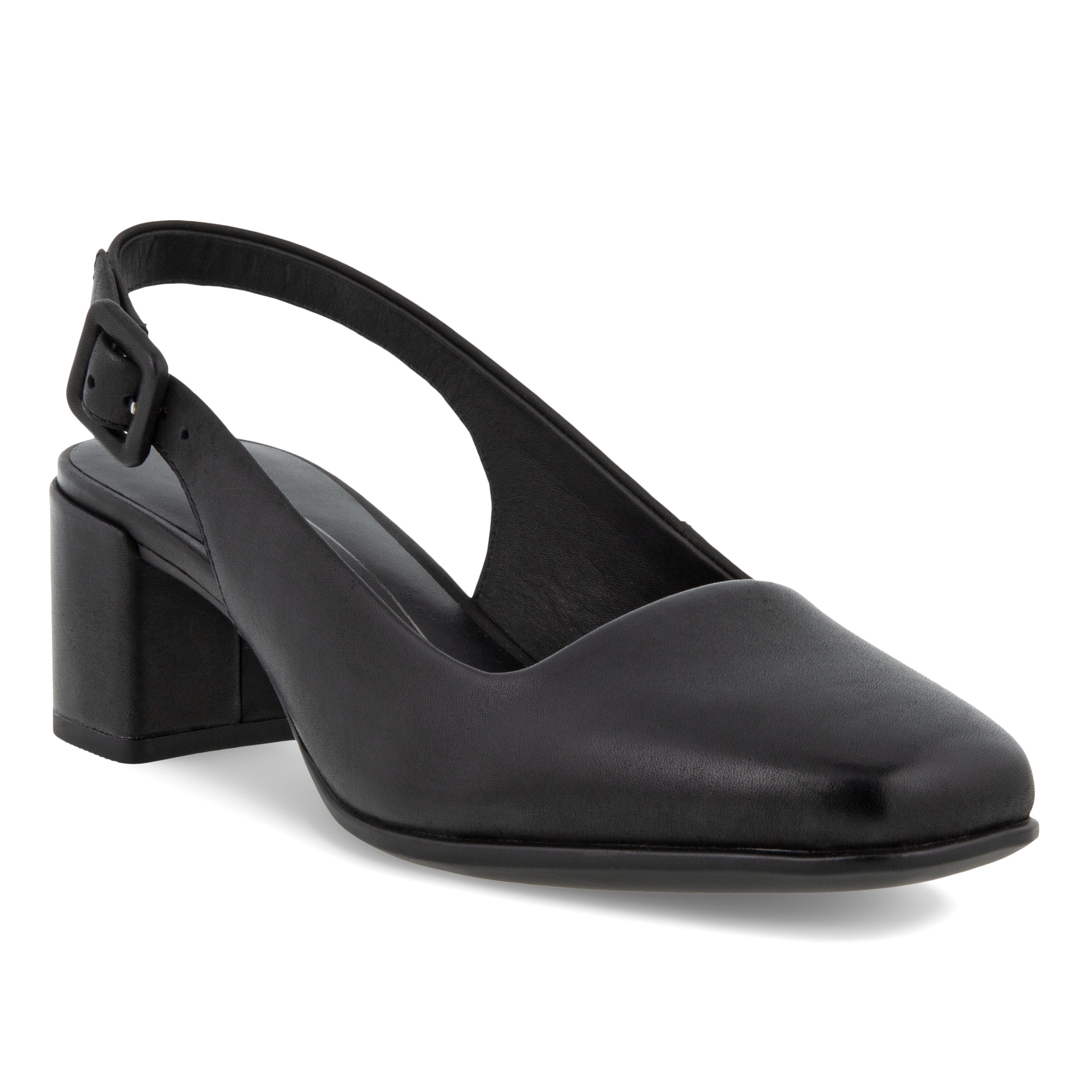 ECCO Shape Squared 35 Sling-back Sandal - Black - Main