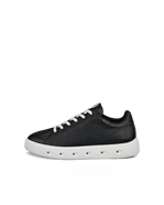 Zapatillas de piel Gore-Tex ECCO® Street 720 para mujer - Negro - Outside