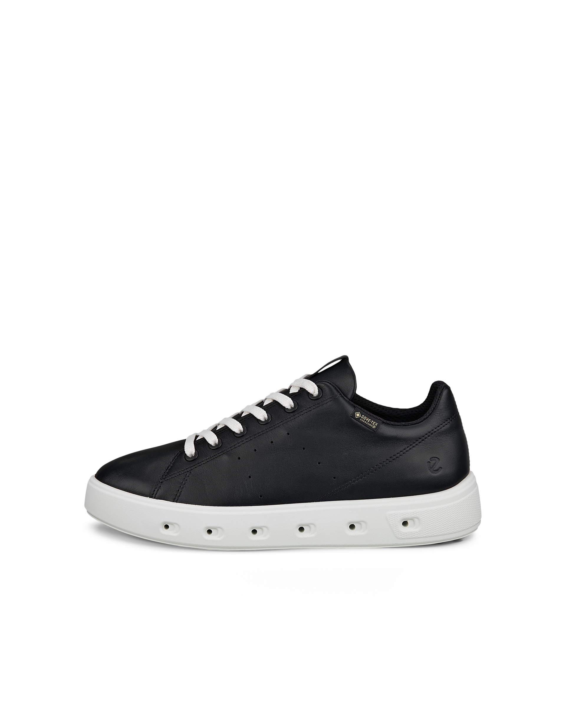 ECCO® Street 720 baskets en cuir Gore-Tex pour femme - Noir - Outside