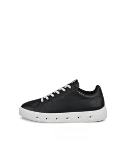 Women's ECCO® Street 720 Leather Gore-Tex Sneaker - Black - Outside