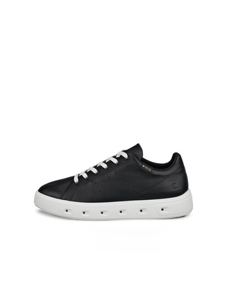 Women's ECCO® Street 720 Leather Gore-Tex Sneaker - Black - Outside