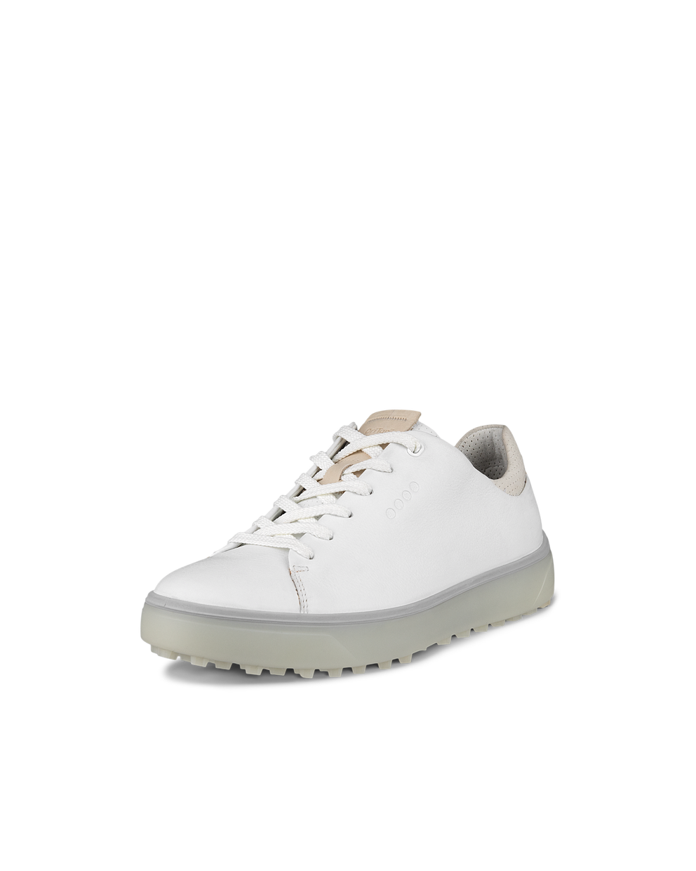 Women's ECCO® Golf Tray Leather Shoe - White - Main