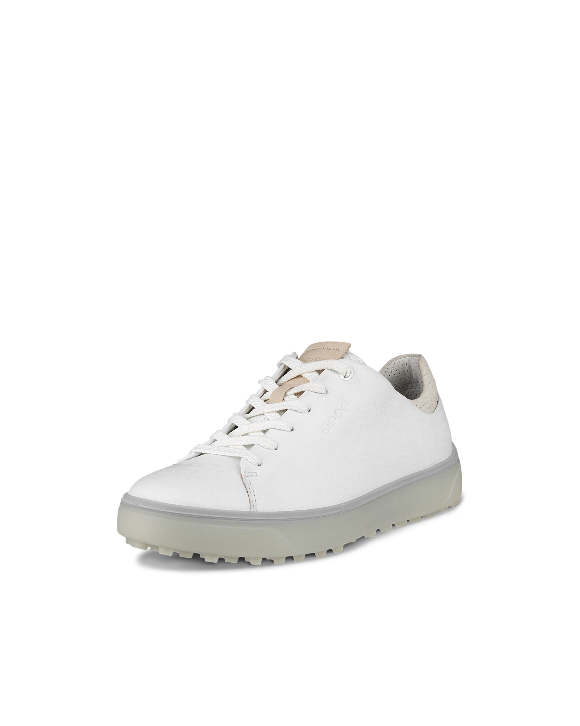 Women's ECCO® Golf Tray Leather Golf Shoe - White - Main