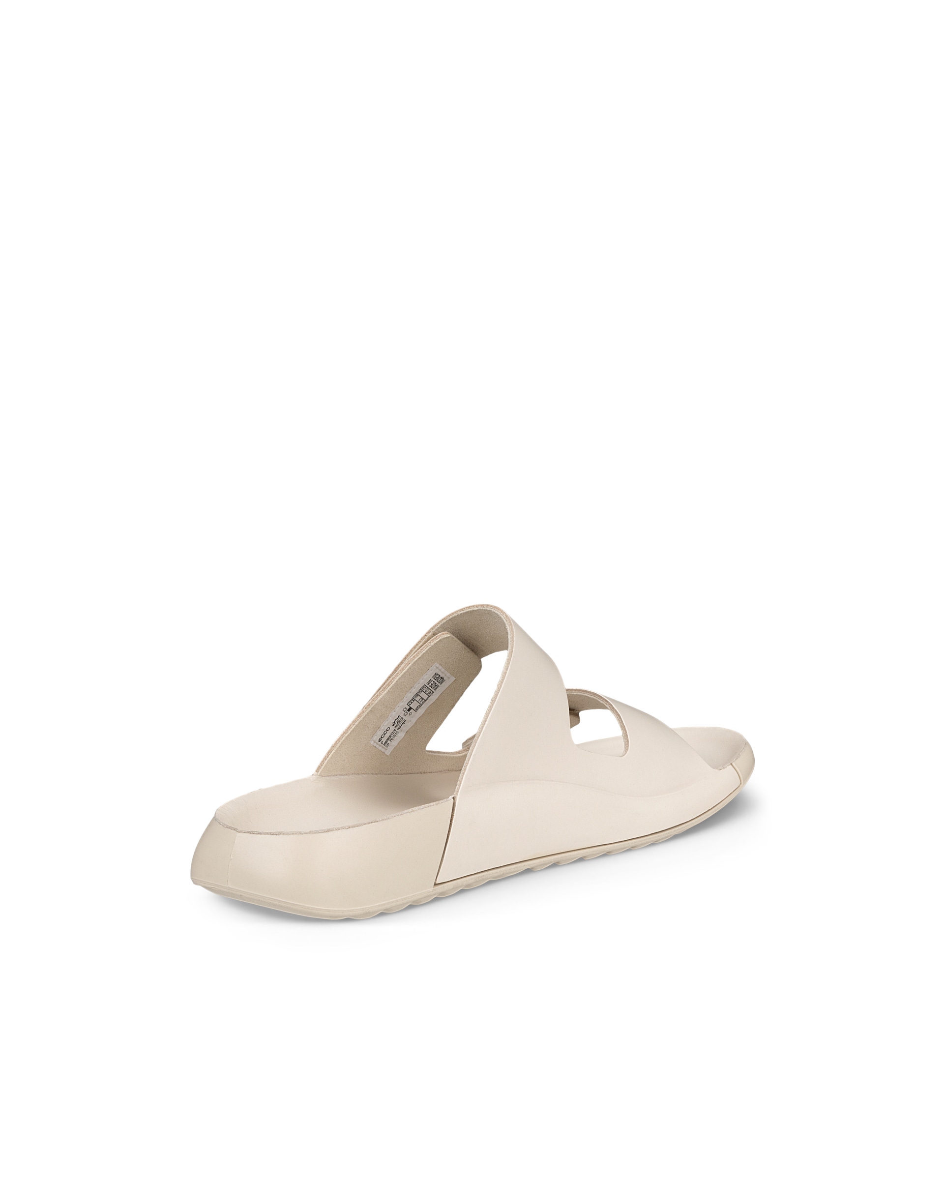 Women's ECCO® Cozmo Leather Two Strap Sandal - Brown - Back