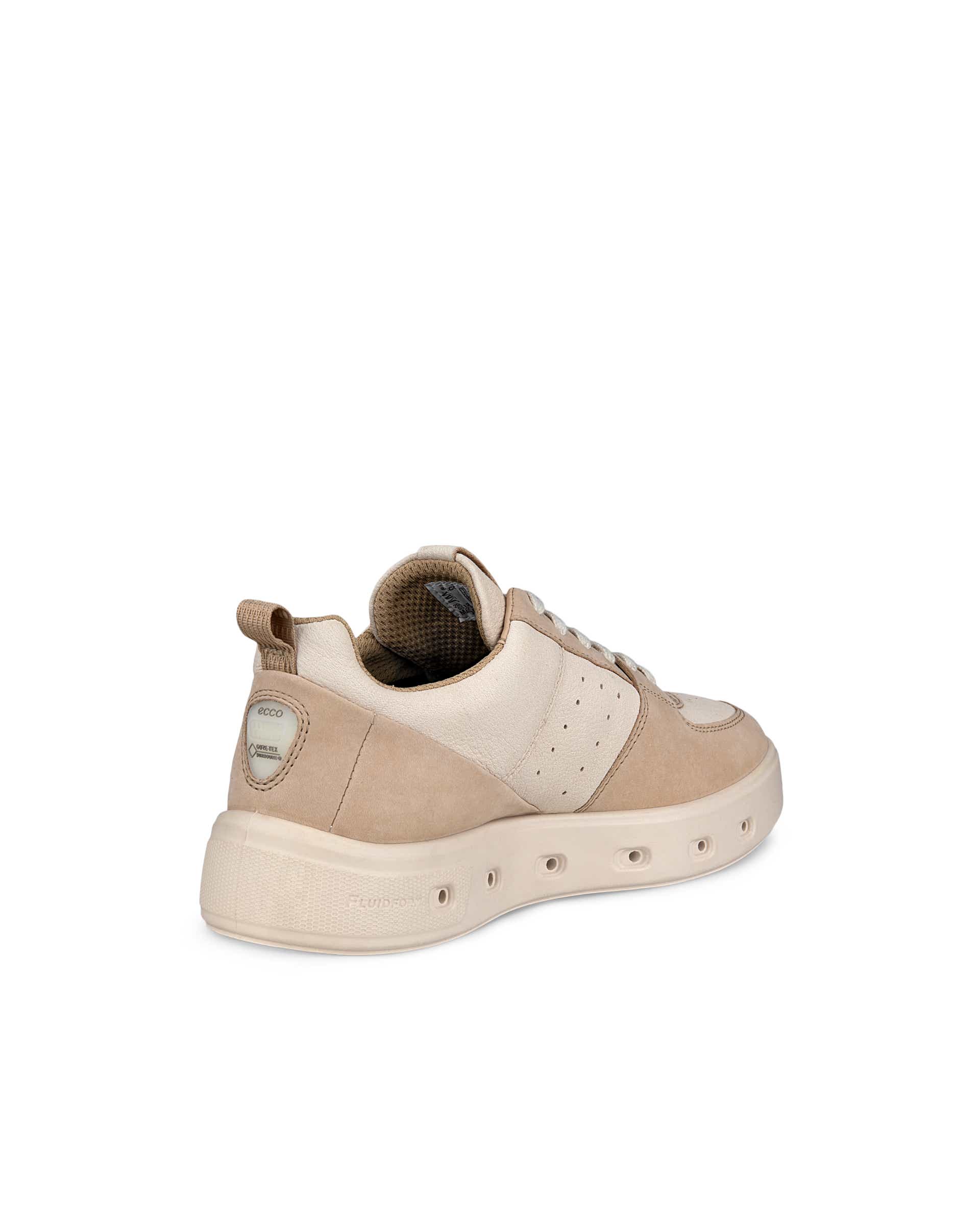 ECCO Street 720 ウィメンズ レザーGore-Texスニーカー - ベージュ - Back