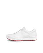 Women's ECCO® Biom Golf Hybrid Leather Shoe - White - Outside