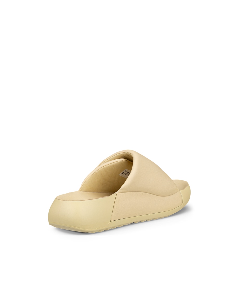 ECCO® Cozmo Platform sandale en cuir pour femme - Jaune - Back