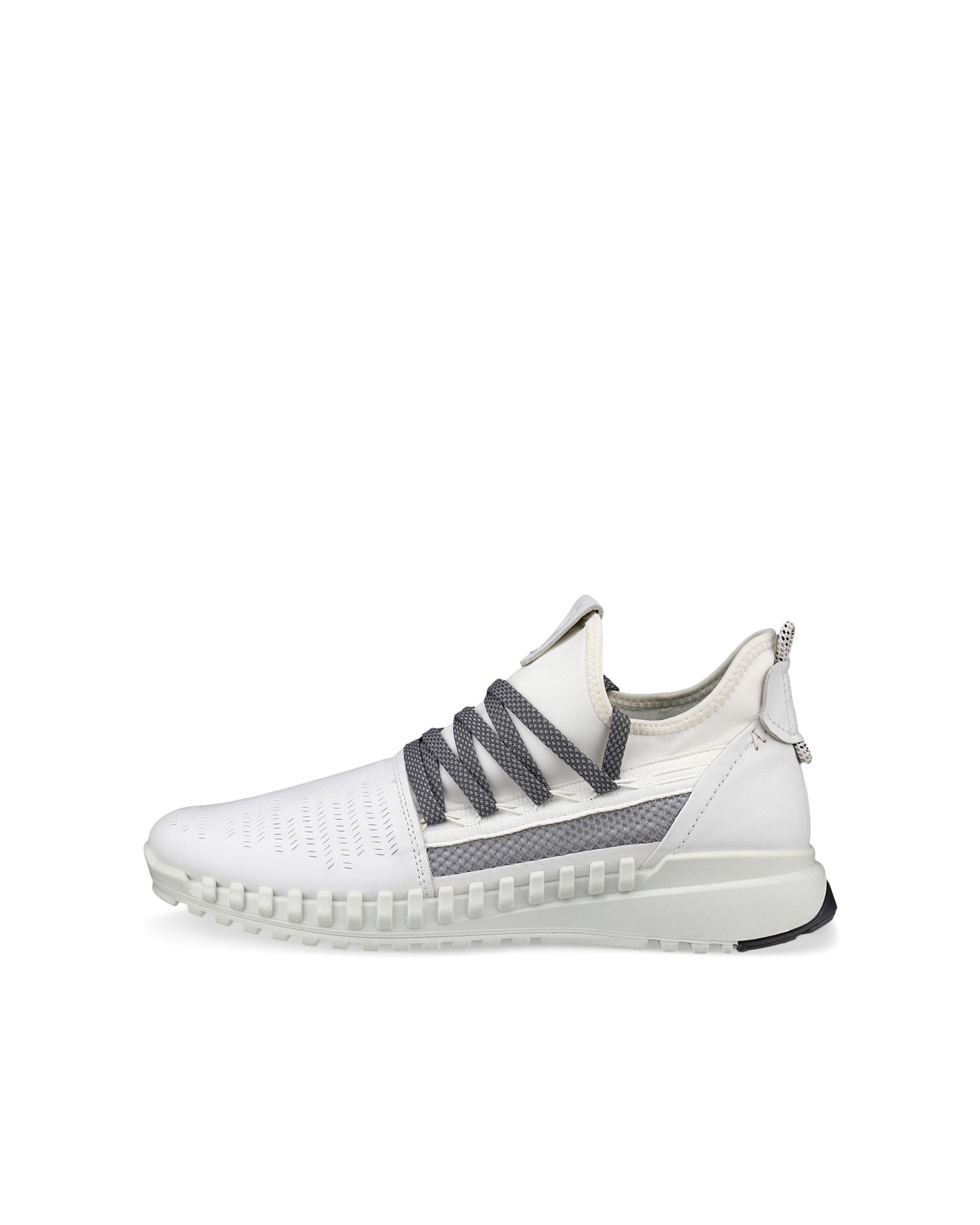 ECCO Zipflex Women's Low Lea/tex - White - Outside