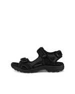 Men's ECCO® Onroads Nubuck Outdoor Sandal - Grey - Outside