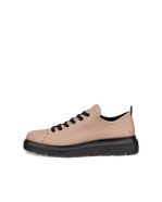 Zapatos de piel con cordones ECCO® Nouvelle para mujer - Marrón - Outside