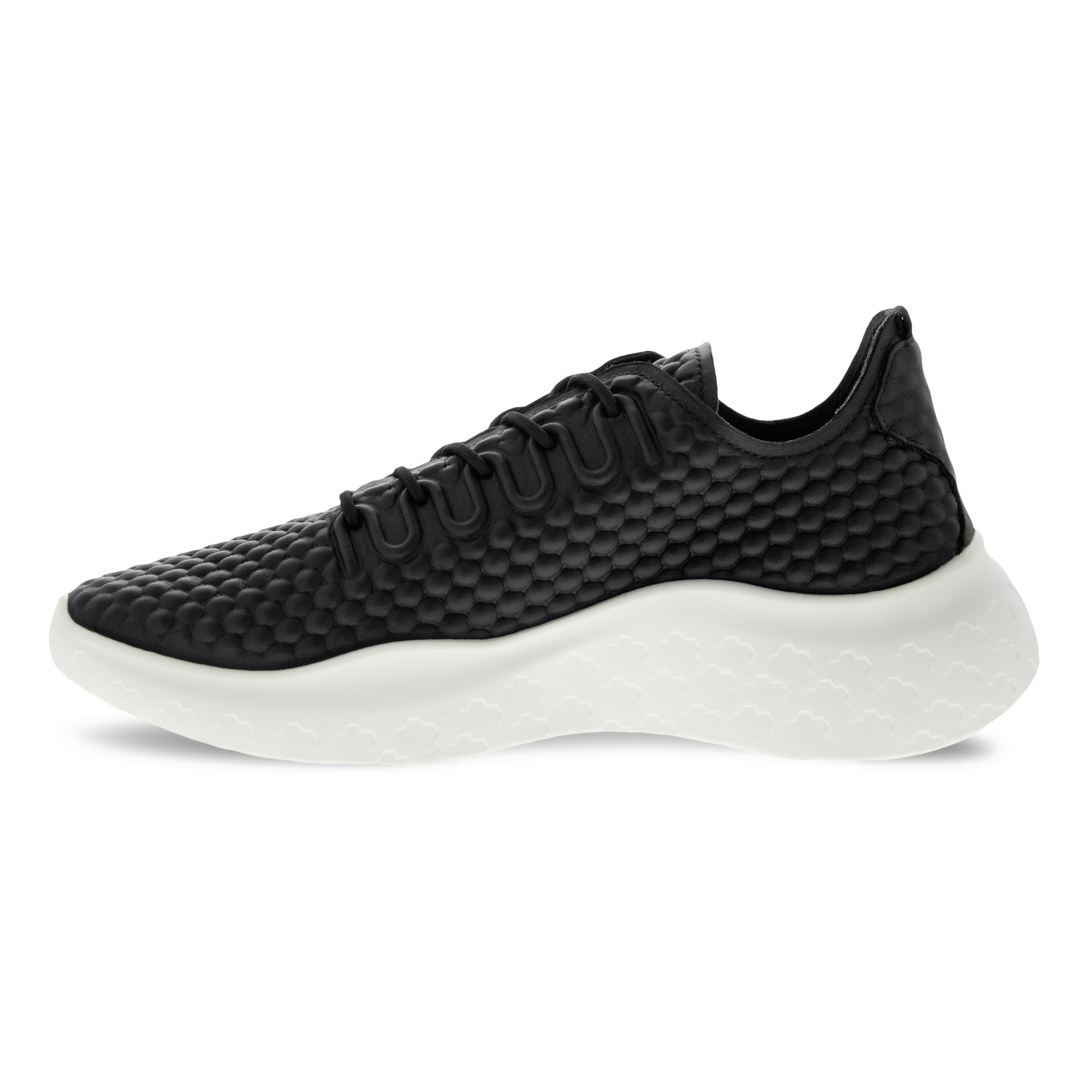 Men's ECCO® Therap Leather Sneaker - Black - Inside